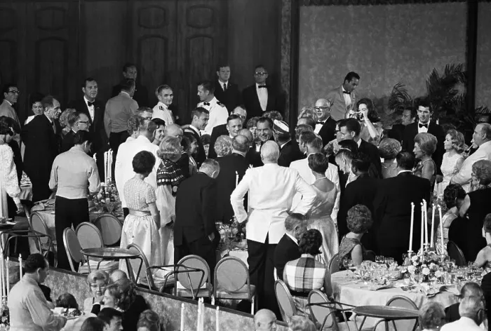 Framed Print : Richard Nixon and Apollo Astronauts at Banquet