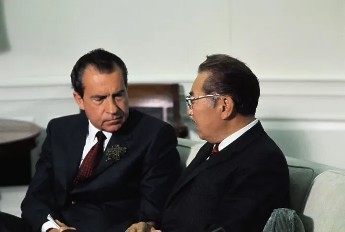 Framed Print : Richard Nixon and Dr. S.I. Hayakawa Framed Print : Richard Nixon and Dr. S.I. Hayakawa