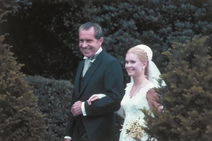 Framed Print : Richard Nixon Escorting Daughter Tricia at Wedding Ceremony Framed Print : Richard Nixon Escorting Daughter Tricia at Wedding Ceremony