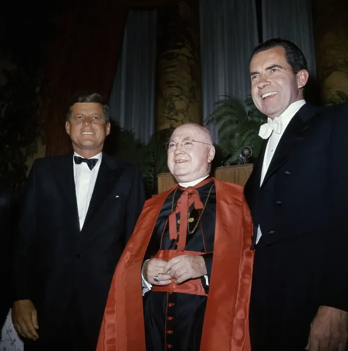 Framed Print : Richard Nixon and Francis Cardinal Spellman Framed Print : Richard Nixon and Francis Cardinal Spellman