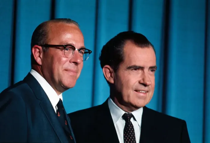 Framed Print : Richard Nixon and George Shultz Framed Print : Richard Nixon and George Shultz