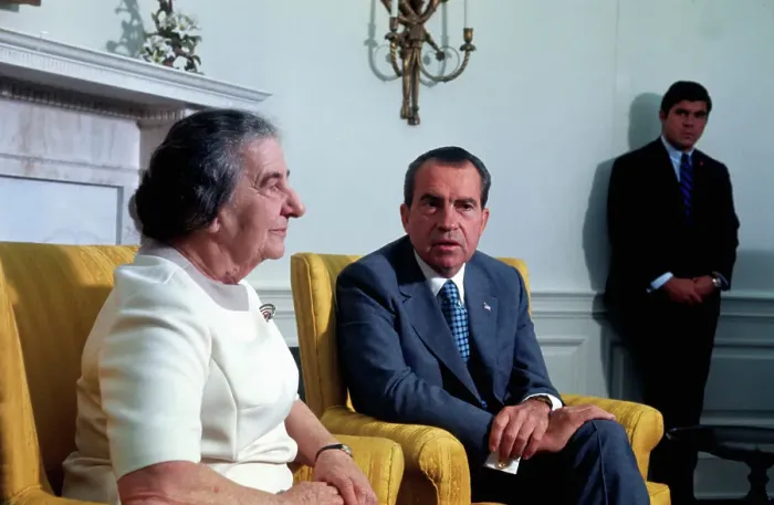 Framed Print : Richard Nixon and Golda Meir Framed Print : Richard Nixon and Golda Meir
