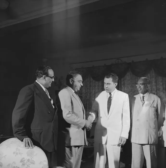 Framed Print : Richard Nixon Being Greeted by Foreign Leaders Framed Print : Richard Nixon Being Greeted by Foreign Leaders