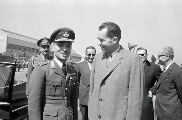 Framed Print : Richard Nixon Greets King Hussein Framed Print : Richard Nixon Greets King Hussein