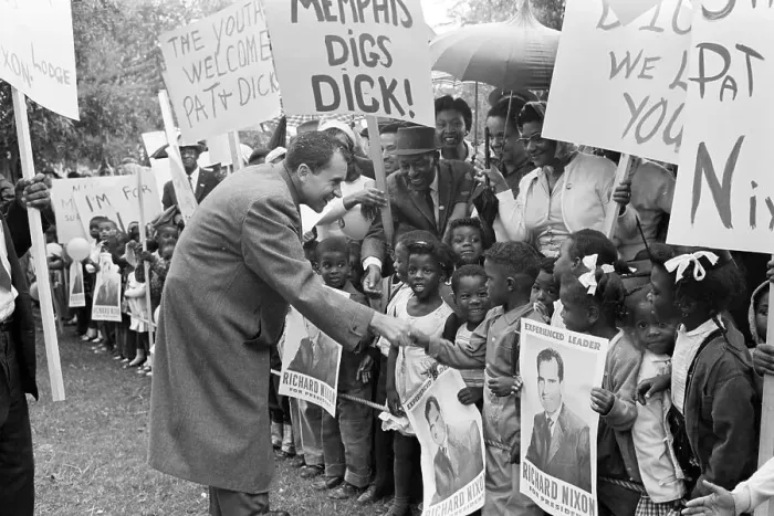Framed Print : Richard Nixon Greets Supporters in Memphis Framed Print : Richard Nixon Greets Supporters in Memphis