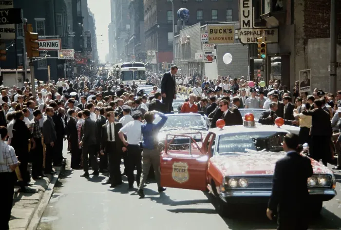 Framed Print : Richard Nixon Hailed In Philadelphia