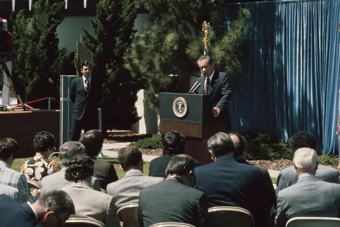 Framed Print : Richard Nixon Holds Press Conference Framed Print : Richard Nixon Holds Press Conference