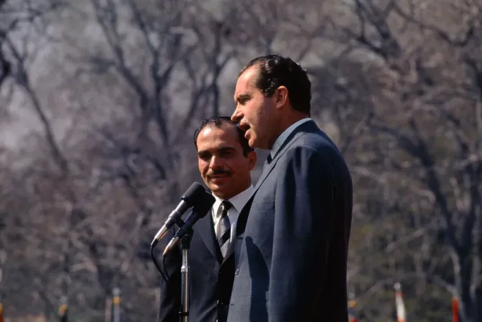 Framed Print : Richard Nixon and King Hussein Framed Print : Richard Nixon and King Hussein