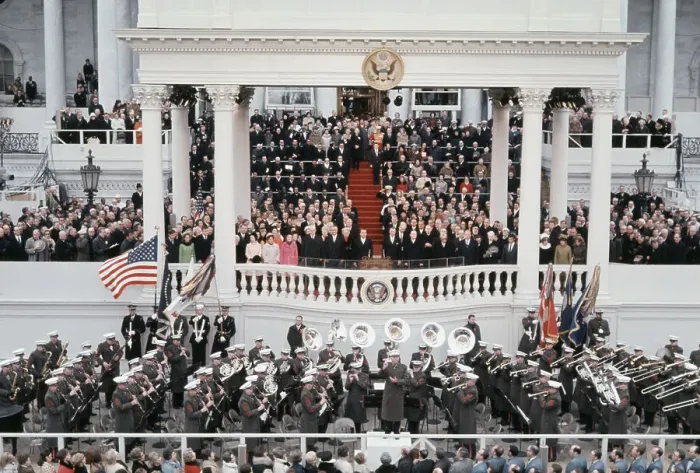 Framed Print : Richard Nixon with LBJ at Inauguration Ceremony Framed Print : Richard Nixon with LBJ at Inauguration Ceremony