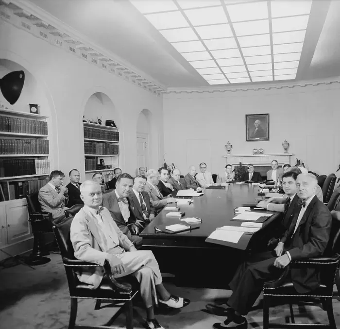 Framed Print : Richard Nixon Leading Cabinet Meeting Framed Print : Richard Nixon Leading Cabinet Meeting