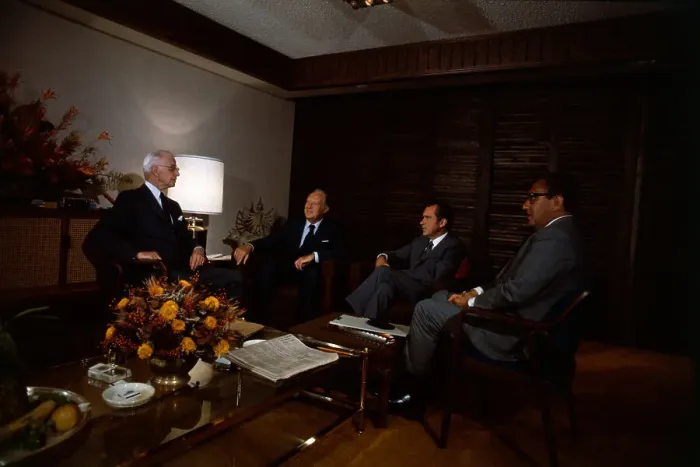 Framed Print : Richard Nixon Meeting with Representatives Framed Print : Richard Nixon Meeting with Representatives