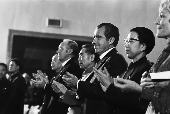 Framed Print : Richard Nixon And Mme Chiang Ch'Ing Framed Print : Richard Nixon And Mme Chiang Ch'Ing