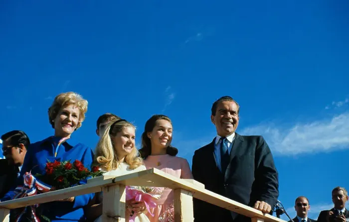Framed Print : Richard Nixon Pictured with Family Framed Print : Richard Nixon Pictured with Family