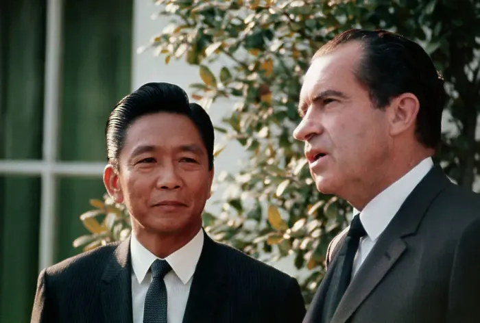 Framed Print : Richard Nixon Saying Goodbye to Ferdinand Marcos Framed Print : Richard Nixon Saying Goodbye to Ferdinand Marcos