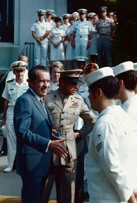 Framed Print : Richard Nixon Shaking Hands Framed Print : Richard Nixon Shaking Hands