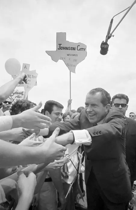 Framed Print : Richard Nixon Shaking Hands with the Public Framed Print : Richard Nixon Shaking Hands with the Public