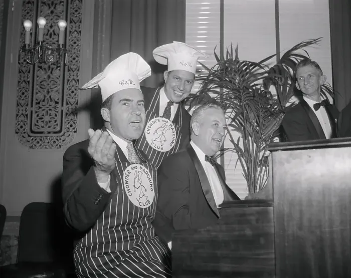 Framed Print : Richard Nixon Singing Along at His Birthday Party Framed Print : Richard Nixon Singing Along at His Birthday Party