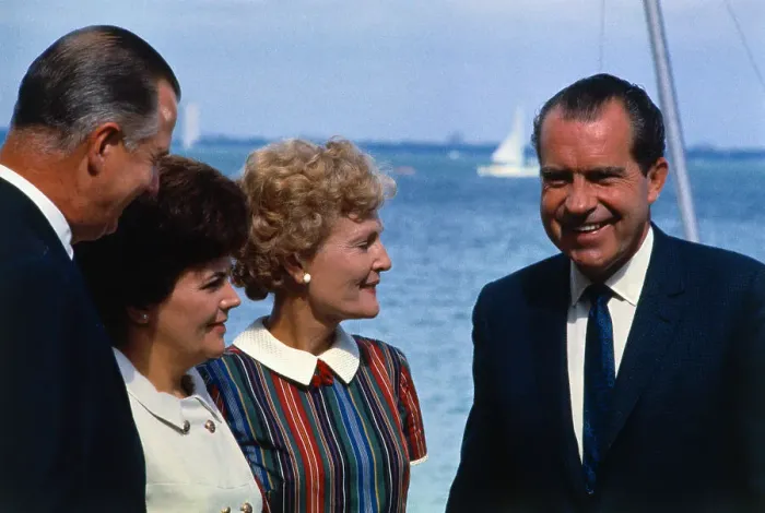 Framed Print : Richard Nixon and Spiro Agnew with Their Wives Framed Print : Richard Nixon and Spiro Agnew with Their Wives