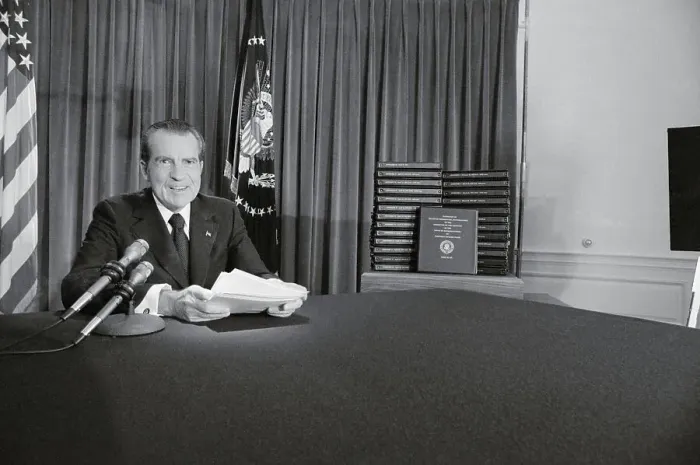 Framed Print : Richard Nixon After Television Broadcast Framed Print : Richard Nixon After Television Broadcast