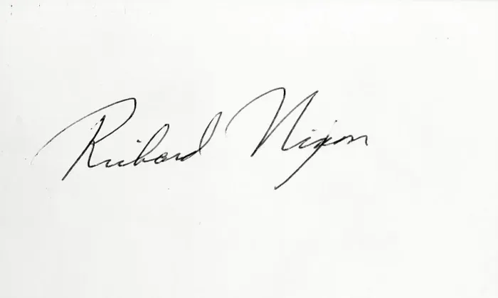 Framed Print : Richard Nixon's Signature Framed Print : Richard Nixon's Signature