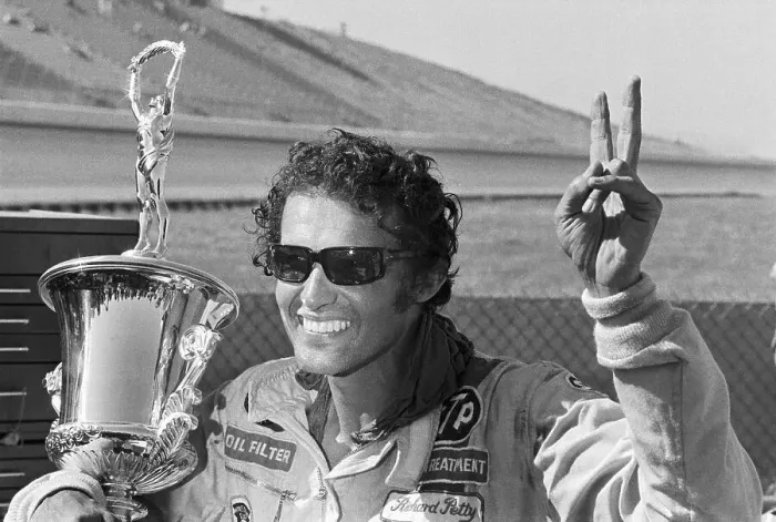 Framed Print : Richard Petty Holding Lone Star 500 Race Trophy Framed Print : Richard Petty Holding Lone Star 500 Race Trophy