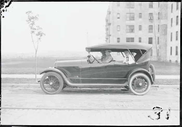 Framed Print : Richard S. Walsh in Car