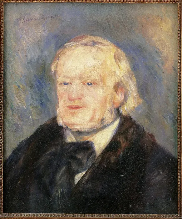 Framed Print : Richard Wagner, by Pierre-Auguste Renoir, 1882, 19th Century, oil on canvas, cm 53 x 46 Framed Print : Richard Wagner, by Pierre-Auguste Renoir, 1882, 19th Century, oil on canvas, cm 53 x 46