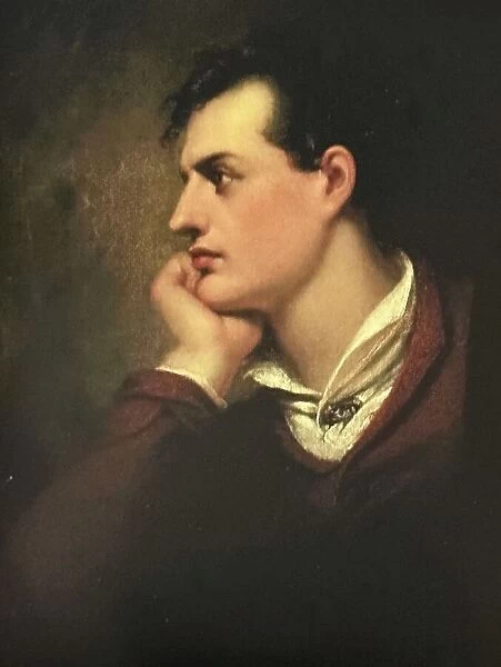 Richard Westall, British painter and illustrator, side view, hand on chin