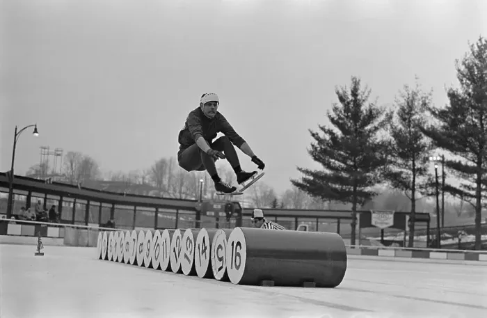 Framed Print : Richard Widmark Jumping Framed Print : Richard Widmark Jumping