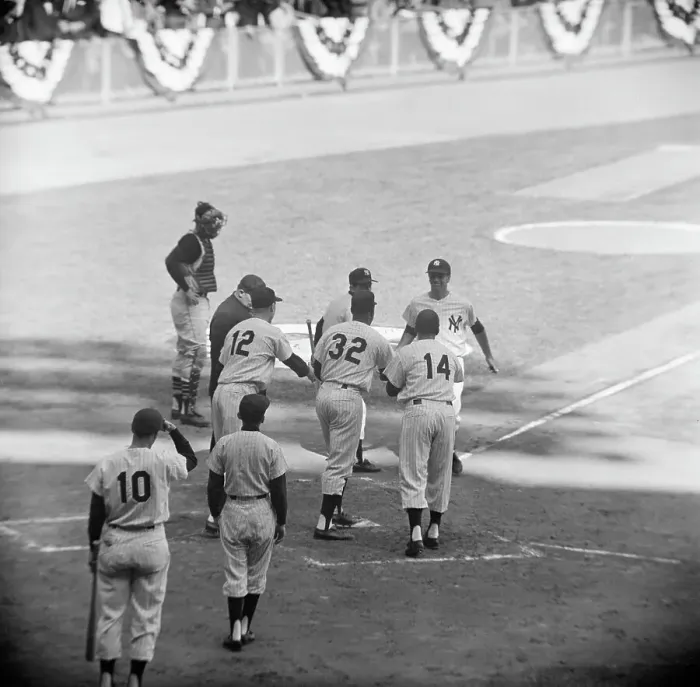 Framed Print : Richardson Greeted After Grand Slam Framed Print : Richardson Greeted After Grand Slam