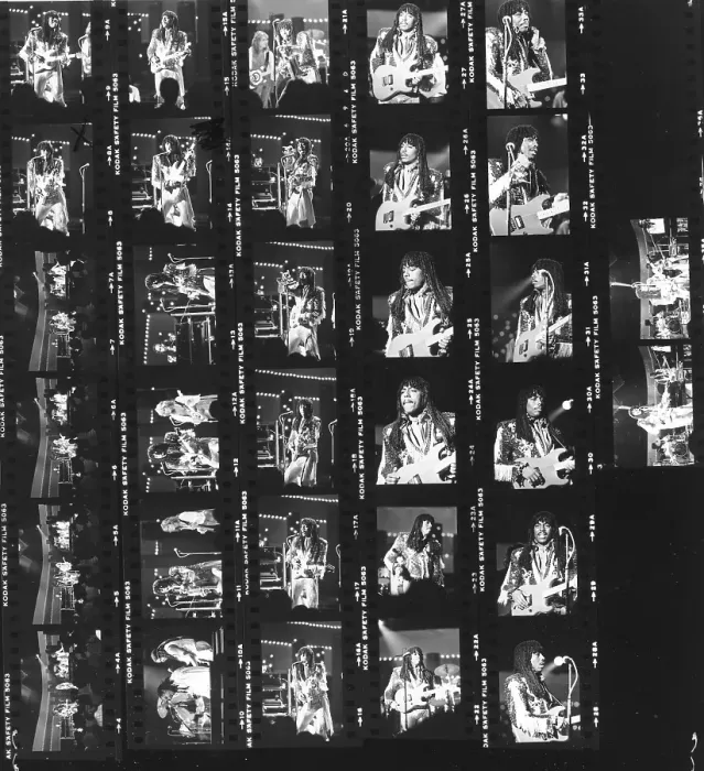 Framed Print : Rick James Contact Sheet Framed Print : Rick James Contact Sheet