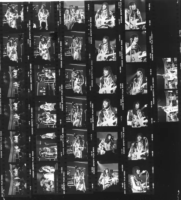 Framed Print : Rick James Contact Sheet Framed Print : Rick James Contact Sheet