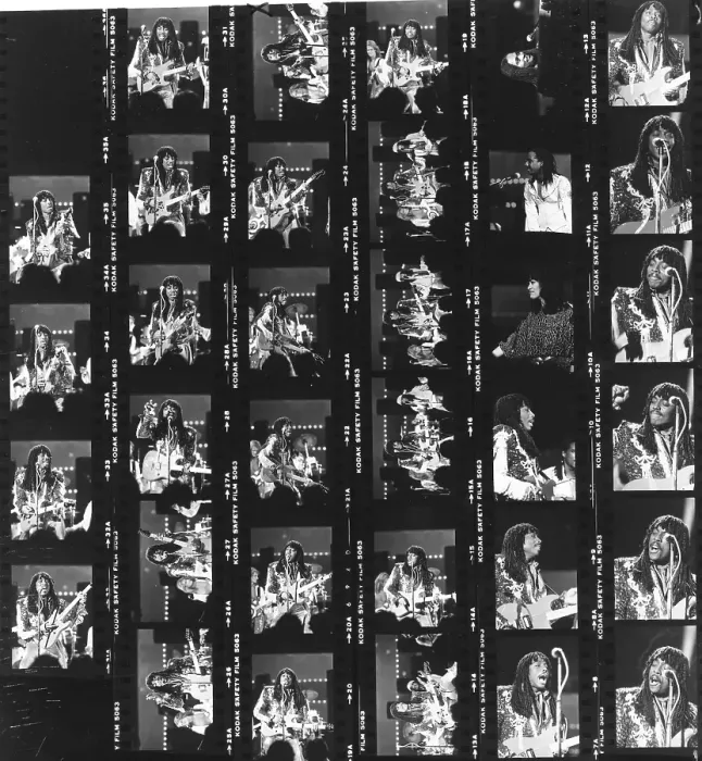 Framed Print : Rick James Contact Sheet Framed Print : Rick James Contact Sheet