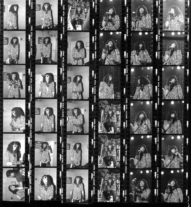 Framed Print : Rick James Contact Sheet Framed Print : Rick James Contact Sheet