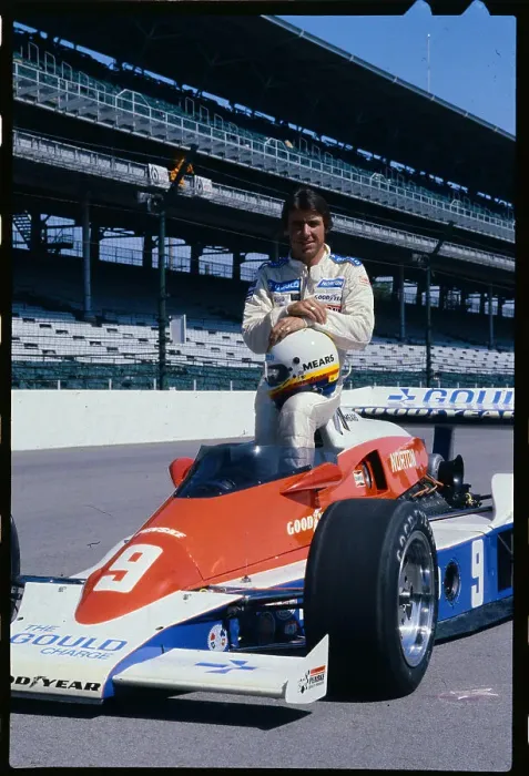 Framed Print : Rick Mears Sitting on Race Car Framed Print : Rick Mears Sitting on Race Car