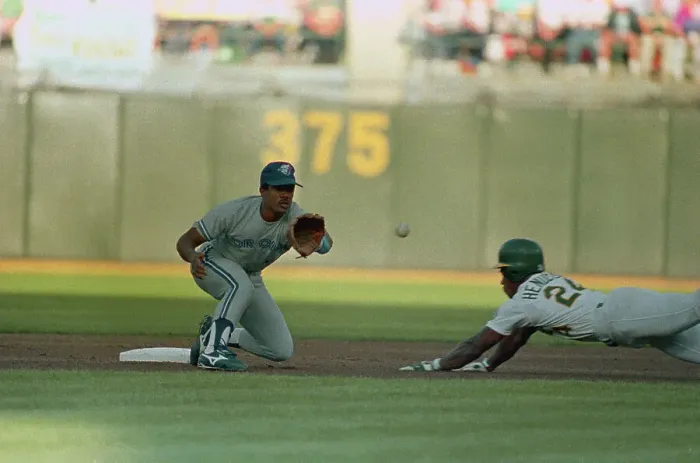 Framed Print : Rickey Henderson Stealing Second Framed Print : Rickey Henderson Stealing Second