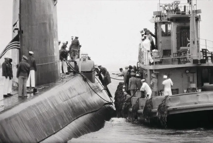 Framed Print : Rickover Boarding First Nuclear-Powered Sub Framed Print : Rickover Boarding First Nuclear-Powered Sub
