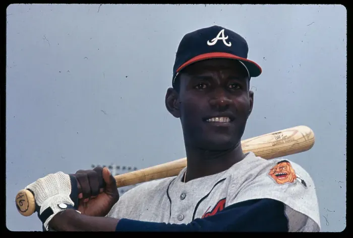 Framed Print : Rico Carty Holding Baseball Bat in Batting Position Framed Print : Rico Carty Holding Baseball Bat in Batting Position