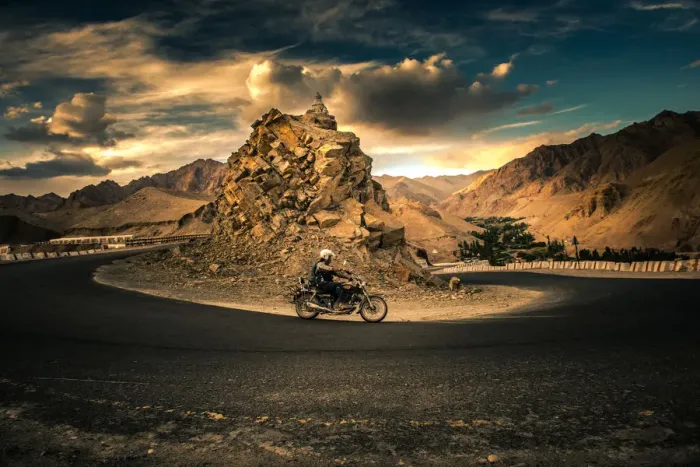 Framed Print : Rider into the mountains Framed Print : Rider into the mountains