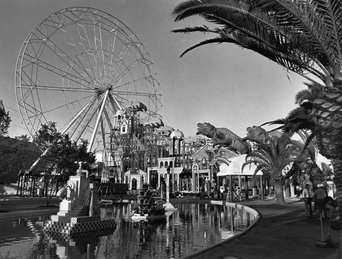 Framed Print : Rides at 1984 World's Fair in New Orleans Framed Print : Rides at 1984 World's Fair in New Orleans