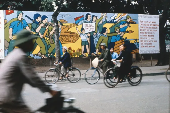 Framed Print : Riding Through Hanoi on Bicycles Framed Print : Riding Through Hanoi on Bicycles