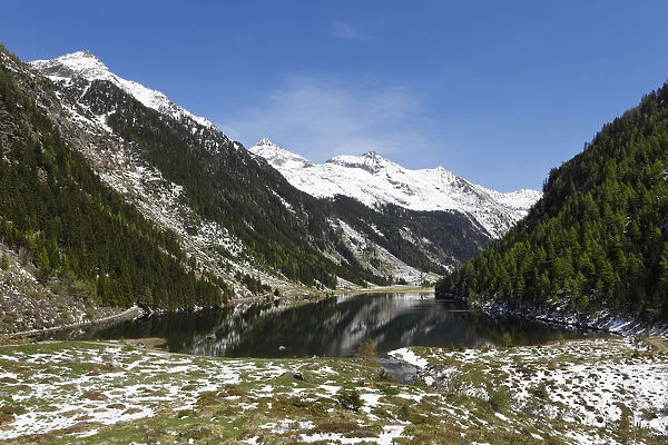 Riesachsee Lake, Soelktaeler Nature Park, Schladming Tauern mountains, Upper Styria, Styria, Austria, Europe