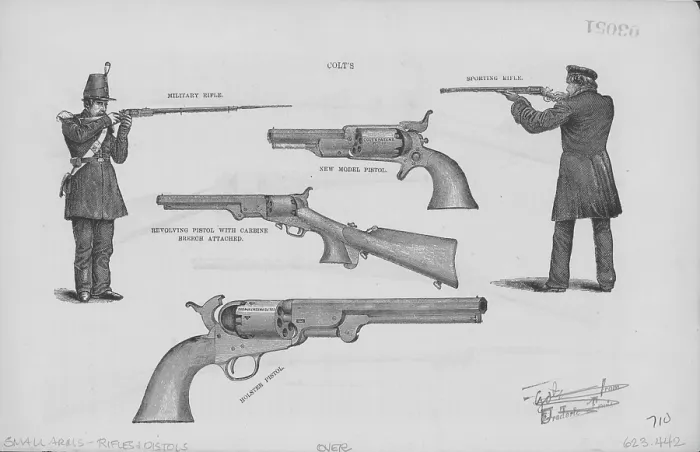 Framed Print : Rifles And Pistols Framed Print : Rifles And Pistols