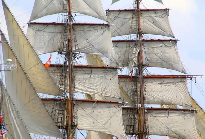 Framed Print : Rigging of a windjammer Framed Print : Rigging of a windjammer