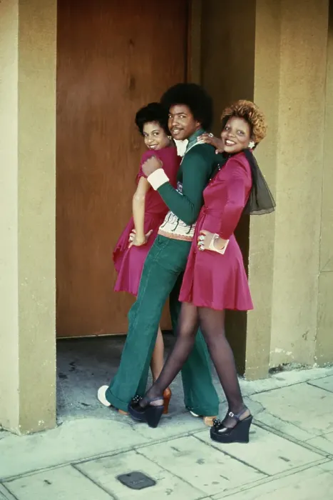 Framed Print : Right On! Fashion Shoot, 1974 Framed Print : Right On! Fashion Shoot, 1974