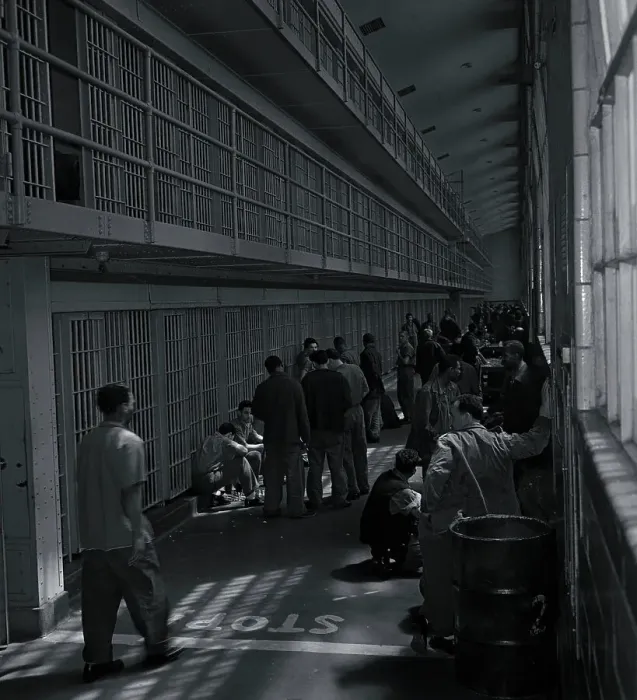 Framed Print : Rikers Prisoners Relaxing and Playing Chess Framed Print : Rikers Prisoners Relaxing and Playing Chess