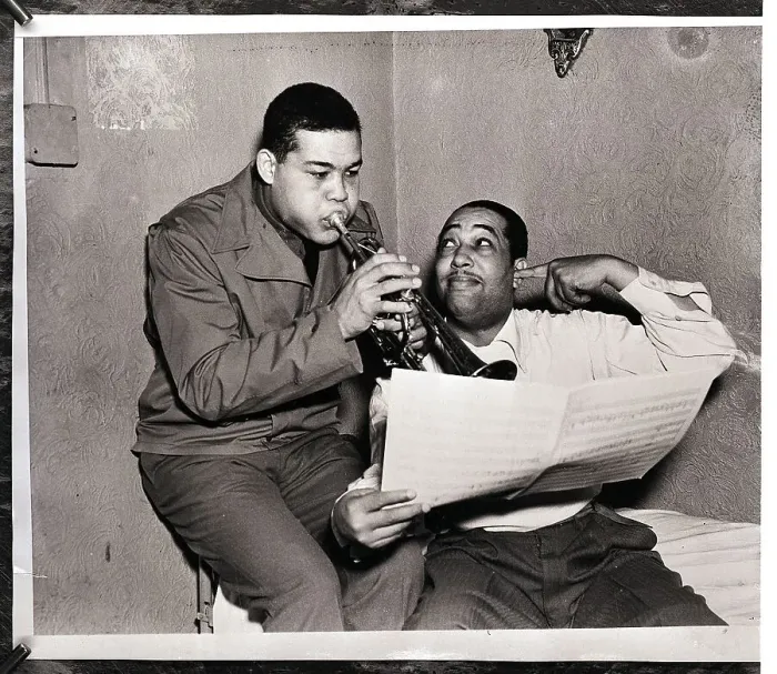 Framed Print : Ring Champ Joe Louis Playing for Duke Ellington Framed Print : Ring Champ Joe Louis Playing for Duke Ellington