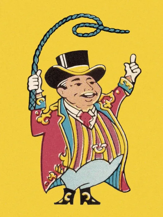 Framed Print : Ring Master With Whip Framed Print : Ring Master With Whip