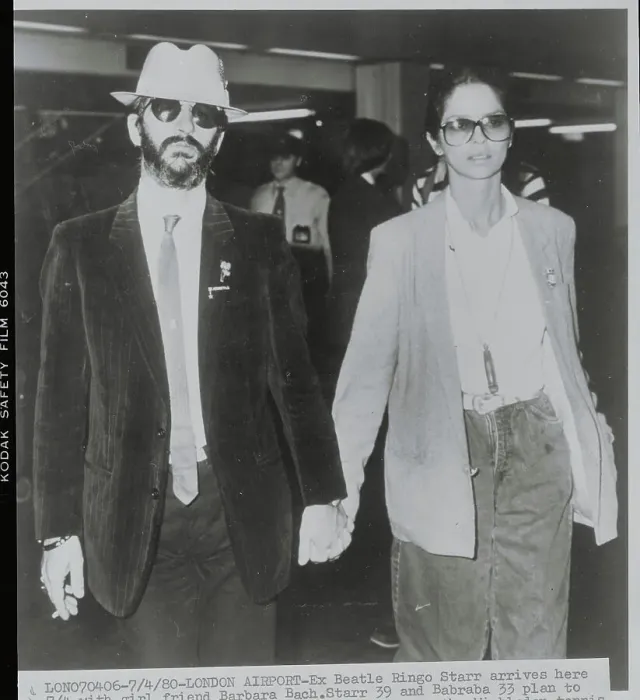 Framed Print : Ringo Starr with Barbara Bach Framed Print : Ringo Starr with Barbara Bach