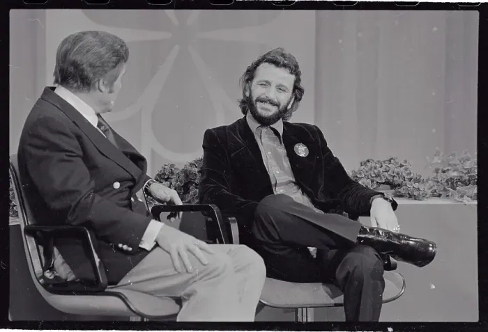 Framed Print : Ringo Starr Being Interviewed by Mike Douglas Framed Print : Ringo Starr Being Interviewed by Mike Douglas